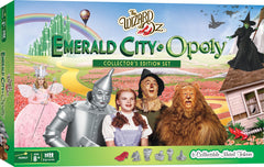 MasterPieces Wizard of Oz Emerald City Opoly board for memorable family game nights.