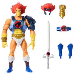 Masters of the Universe Lion-O with Sword of Omens, ready for epic poseability.