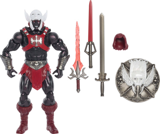 Masters of the Universe Masterverse Anti-Eternia He-Man front view shows deluxe detail for display