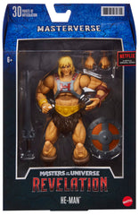 Masters of the Universe Masterverse Beast Man figure action pose with accessories.