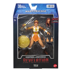 He-Man battle figure from Masters of the Universe Masterverse with dynamic pose options.