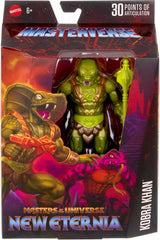 Kobra Khan glass eye and hinged jaw enhance display realism