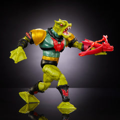 Masters of the Universe Masterverse Leech Deluxe figure removable armor for customization.