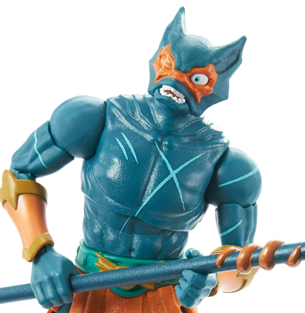 Masters of the Universe Mer-Man articulation points highlight pose versatility and playability.