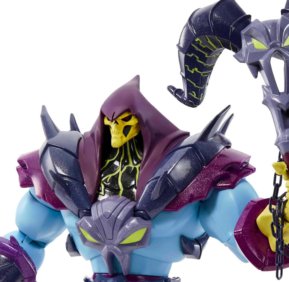 Swappable hands for Skeletor enabling varied poses and storytelling moments.