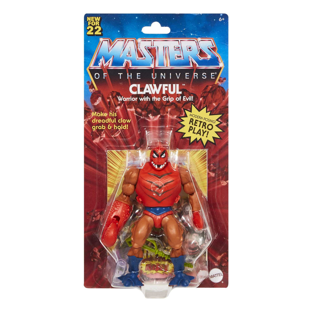 Masters of the Universe Origins Clawful vintage-inspired details with modern design.