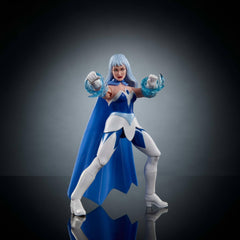 Frosta's translucent ice arm spirals showcase her powers in action poses.