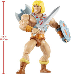 Masters of the Universe Origins He-Man retro packaging display for collectors