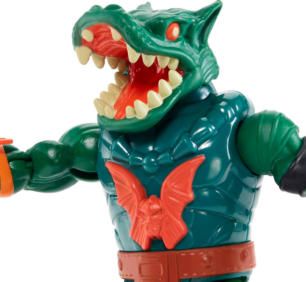 Masters of the Universe Origins Leech figure with 16-point articulation for dynamic poses.
