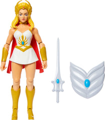 Masters of the Universe Origins She-Ra figure front view for nostalgic display.