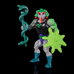 Masters of the Universe Origins Snake Face weapons and armor for battle-ready display