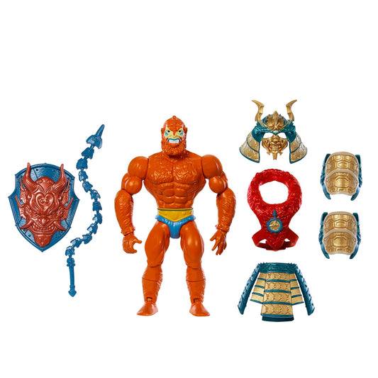 Masters of the Universe Origins Beast Man in action pose, ideal for display and imaginative play.