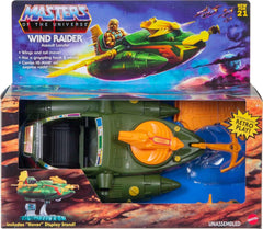 Masters of the Universe Origins Wind Raider color variations add collectible charm.