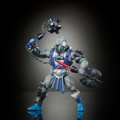 Panthro weapons set includes nunchaku, mace, and axe for action poses.