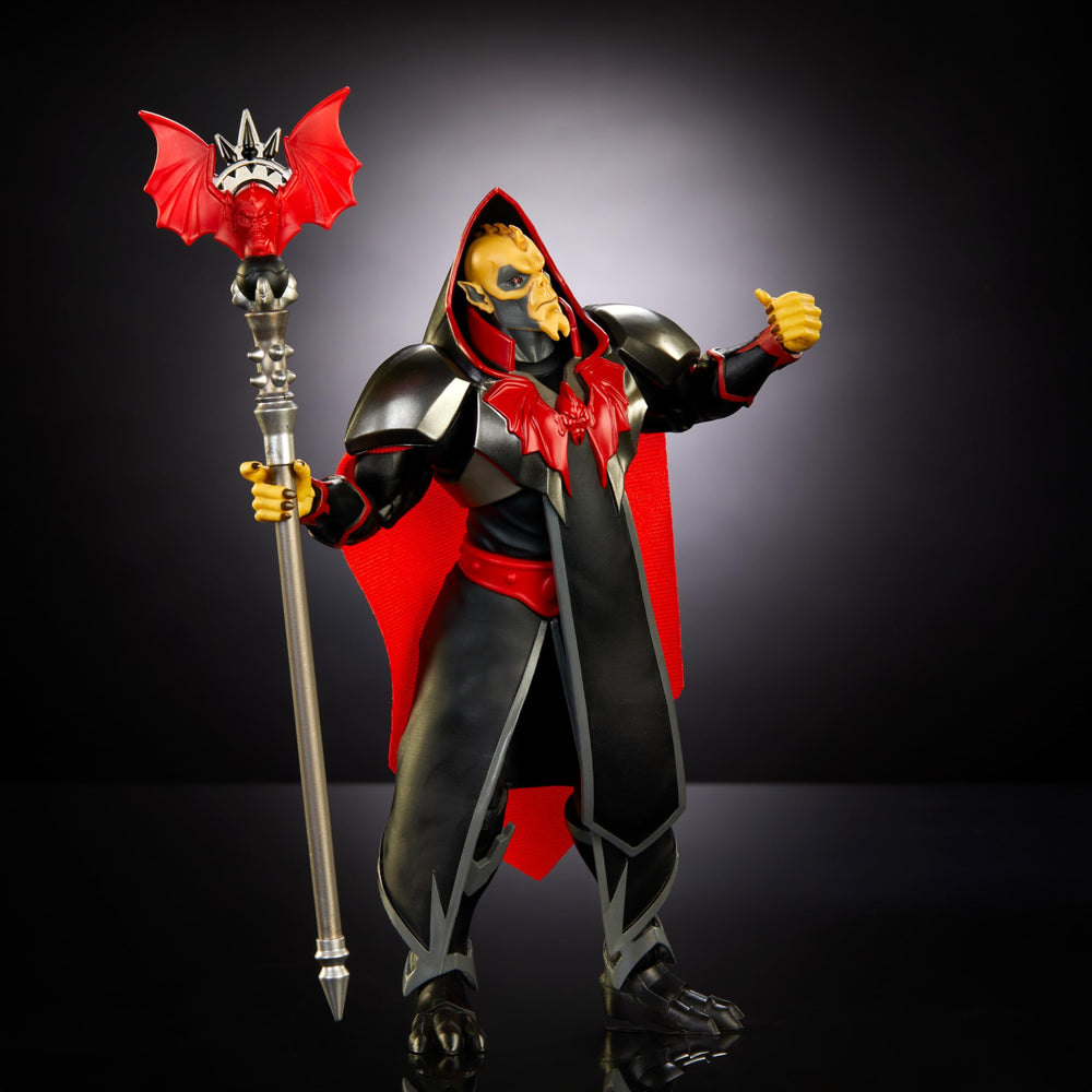 Hordak bat-topped staff accessory for dramatic battle stances.