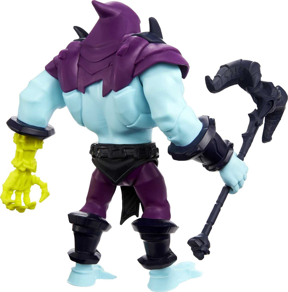 Skeletor figure showcased with the MOTU lineup for epic battles.