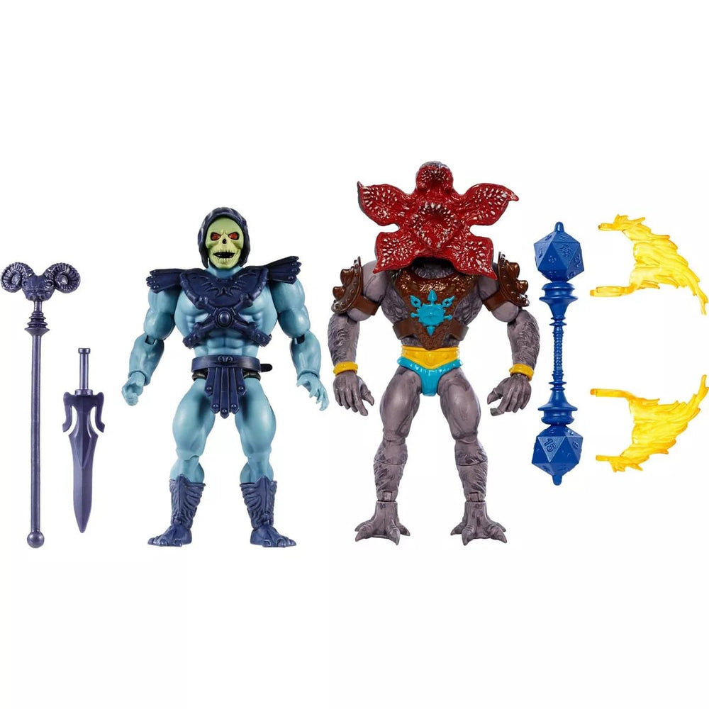 Masters of the Universe X Stranger Things Skeletor armor detail highlights texture for shelf presence