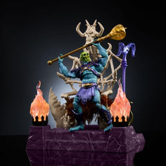 Masters of the Universe Masterverse packaging converts to extended throne platform