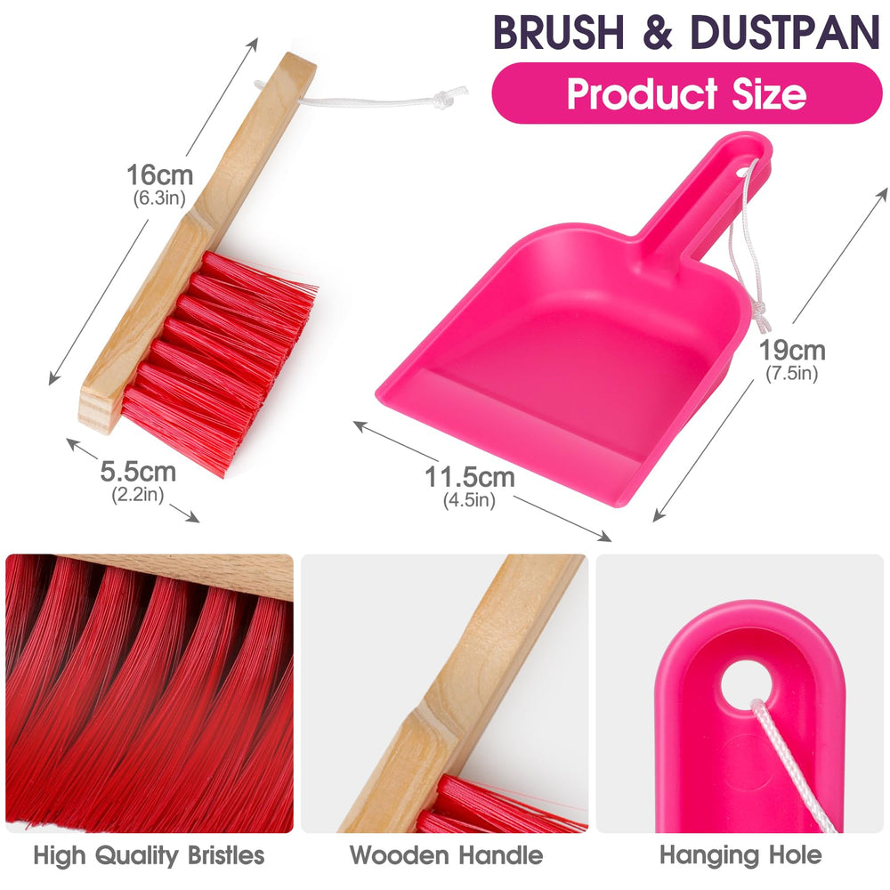 Masthome dustpan makes pretend chores organized and fun for toddlers.