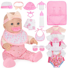 Mastom 12-inch baby doll with realistic features for nurturing pretend play.