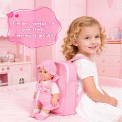 Mastom bib accessory for mealtime pretend play with the doll.