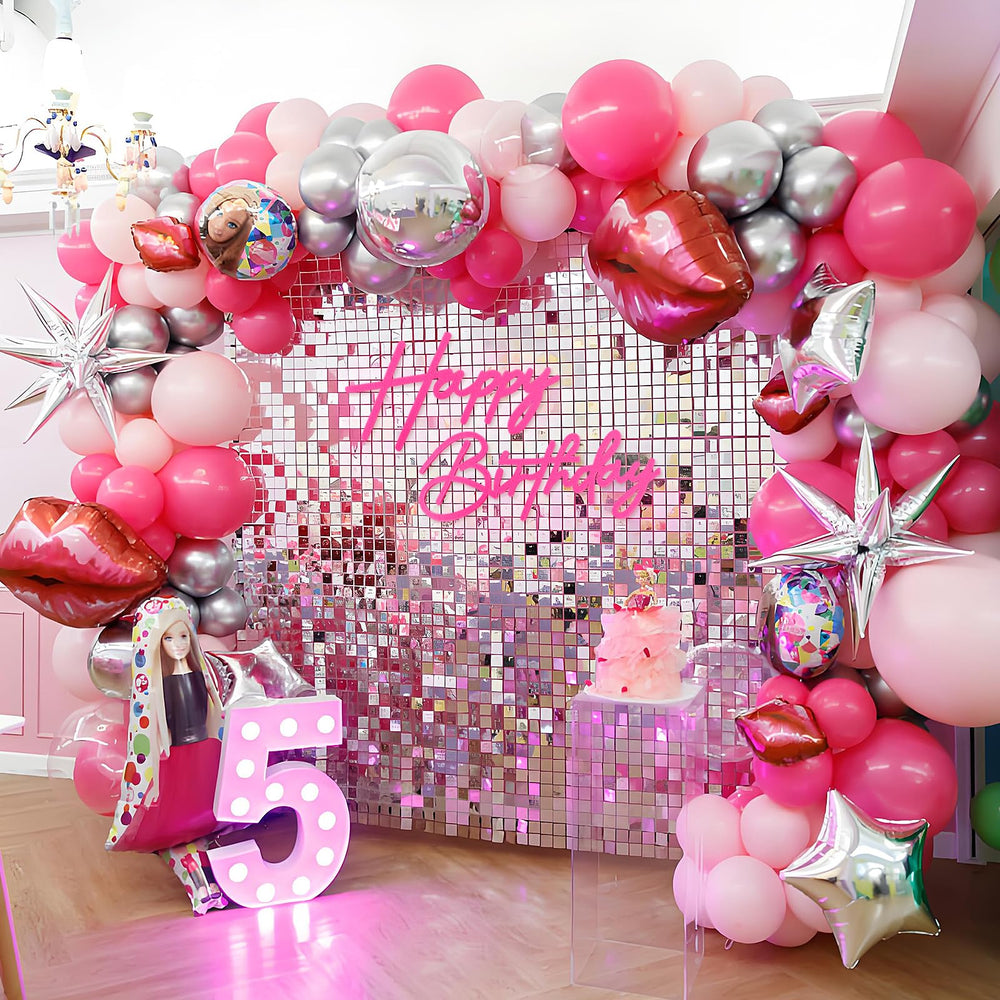 MASTRON blue felt letters backdrop adds playful color for gender reveals