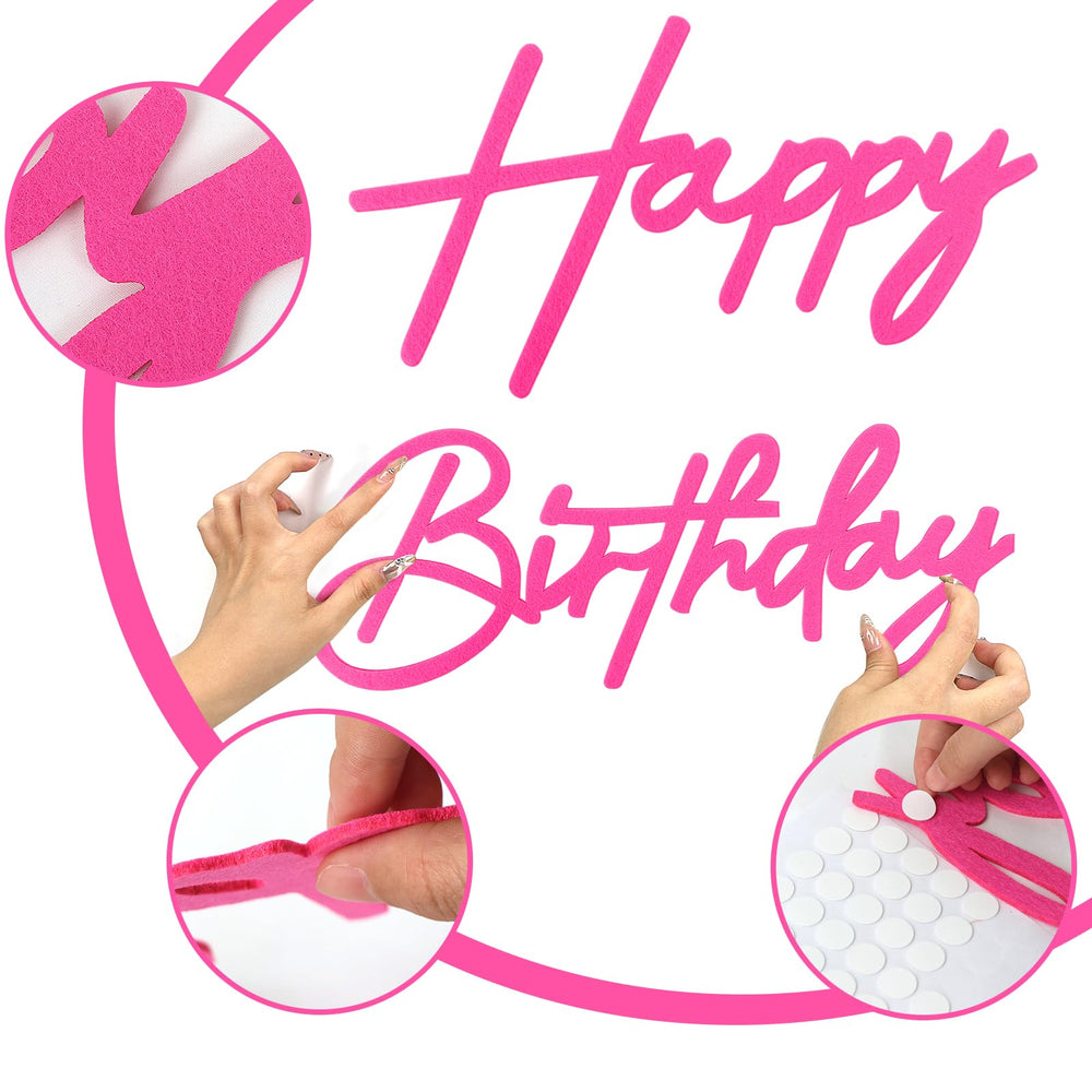 MASTRON gold felt letters backdrop brings glamorous birthday vibes