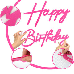 MASTRON gold felt letters backdrop brings glamorous birthday vibes