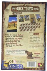Matagot Dice Town Cowboys Expansion cowboys miniatures add tactile excitement to rounds.