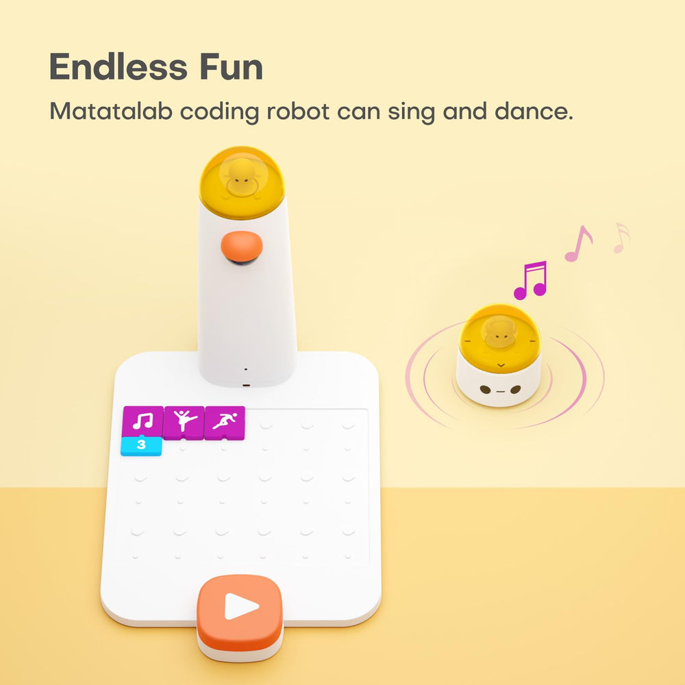 Matatabot USB-C cable keeps the robot powered for extended coding sessions.