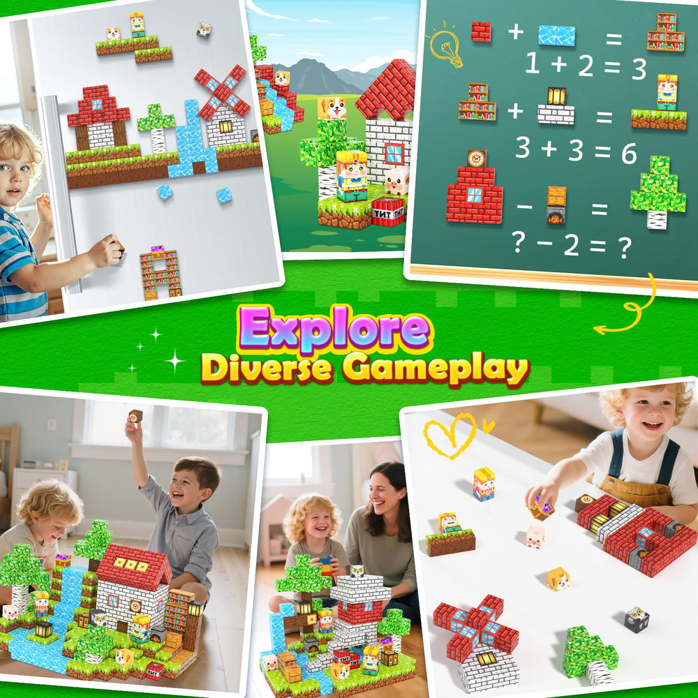 Matchtiles classroom-ready STEM toy supports exploration and problem-solving in group activities.
