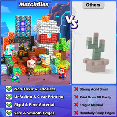 Matchtiles magnetic blocks kids building scene supporting teamwork and motor skills