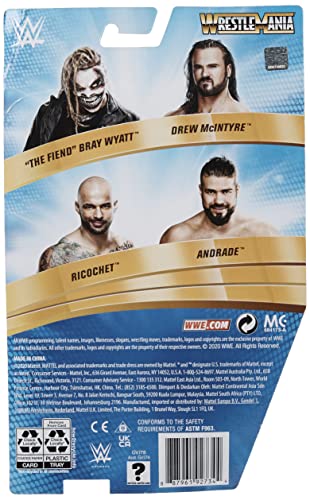 Andrade figure with authentic ring gear enhances play and display.
