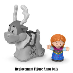 Detail-focused Anna figure close-up for Frozen play and storytelling.