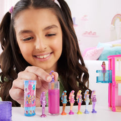 Mattel Barbieland Color Reveal minis in sealed tubes offer party-friendly surprise reveals.