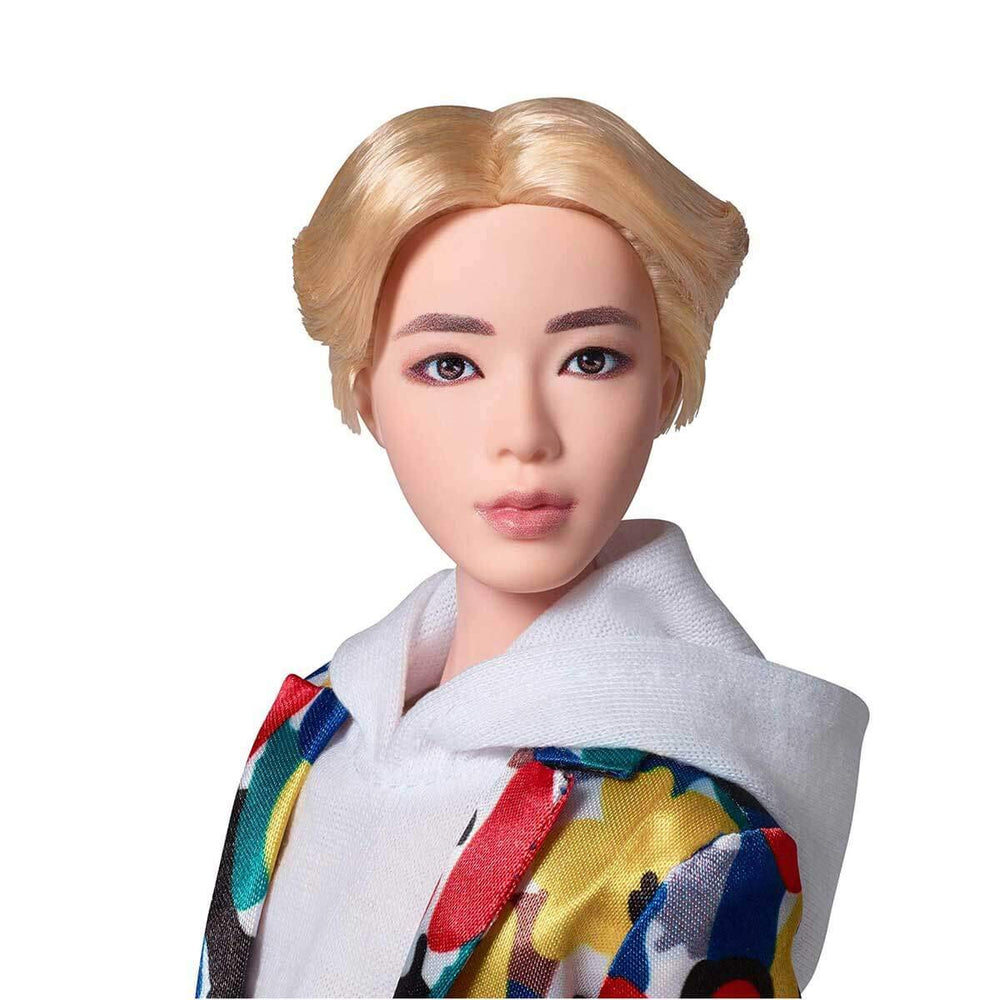 Mattel BTS Jin doll features 11 points of articulation for dynamic poses