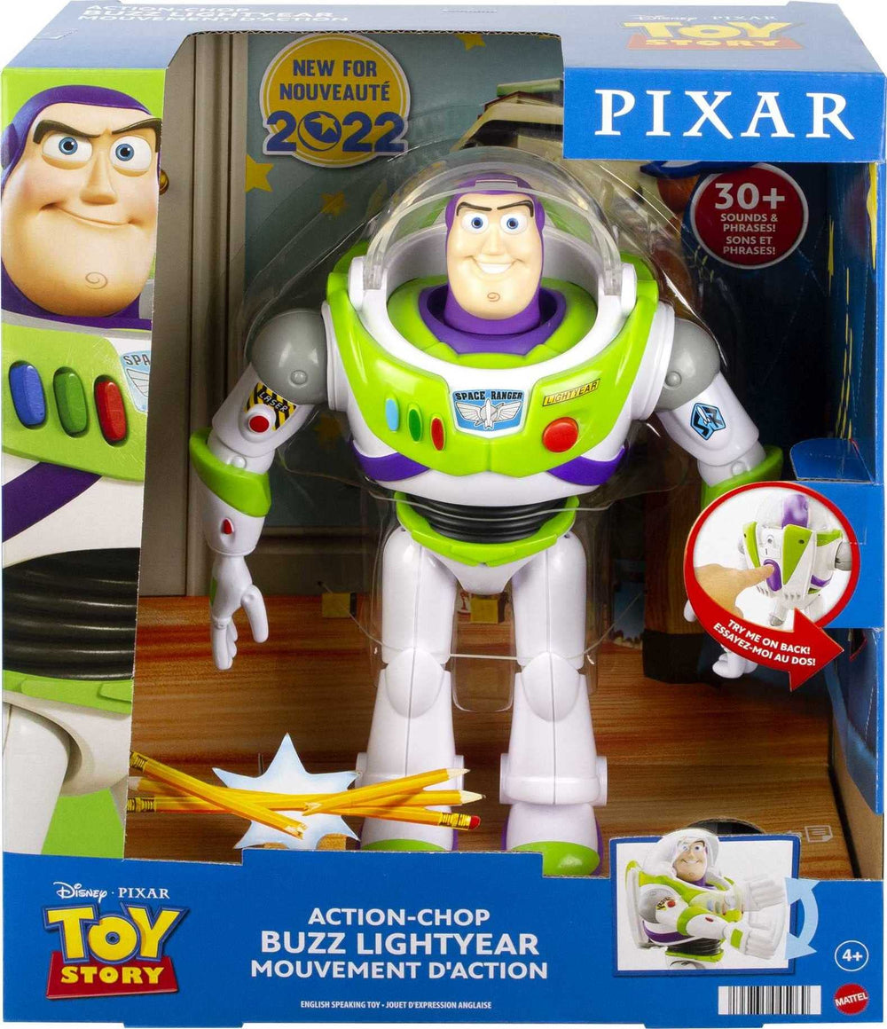Mattel Buzz Lightyear large-scale figure inspires imaginative space missions at home.