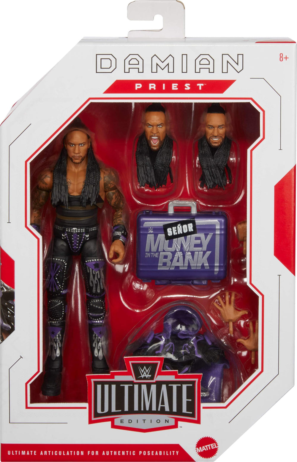 Mattel Damian Priest figure with swappable hands for action-ready poses