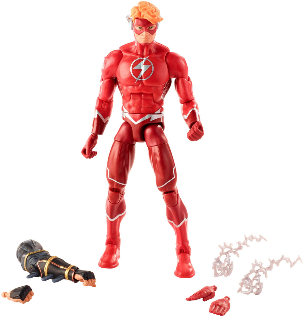 Mattel DC Comics Multiverse Wally West action figure front view showcasing authentic costume for display and poseable play