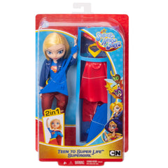 Mattel DC Super Hero Girls Supergirl doll with guitar adds musical storytelling.