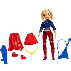Mattel DC Super Hero Girls Supergirl doll in hero uniform prompts action-packed storytelling.