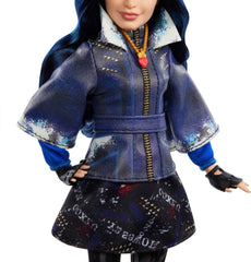 Outfit accessories include jacket, skirt, necklace, gloves for styling play.