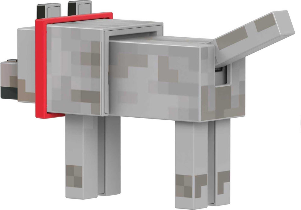 Mattel Minecraft Diamond Wolf figure in 5.5-inch scale for collectors.