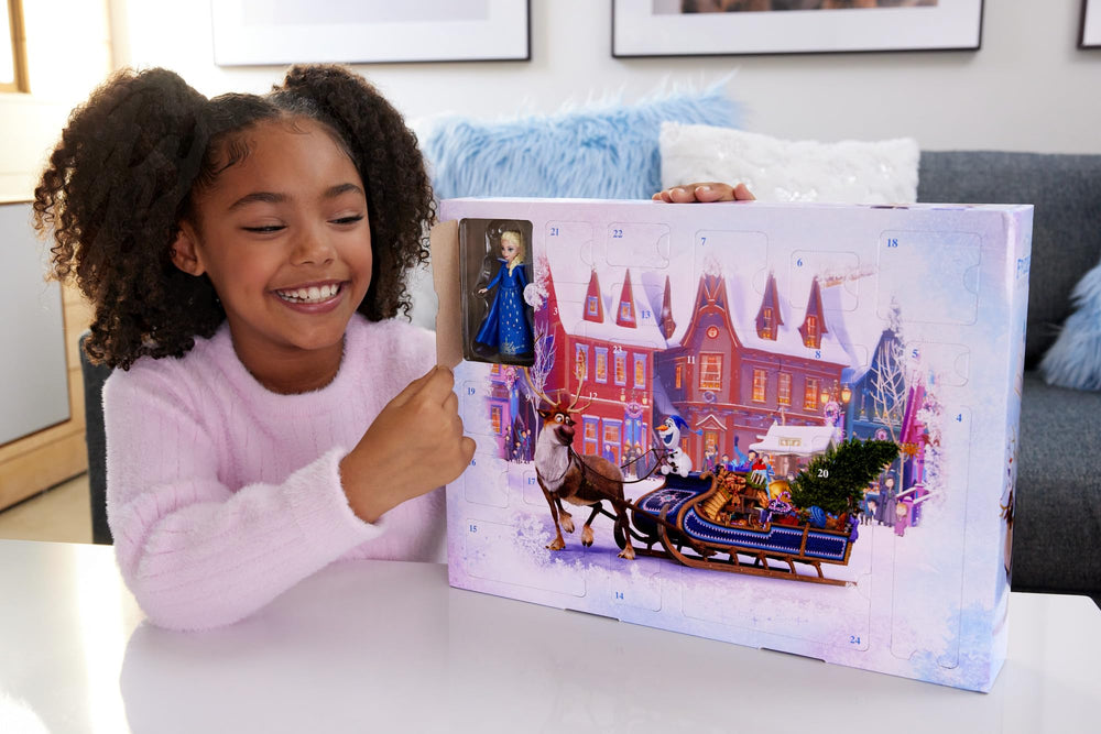 Mattel Disney Frozen Advent Calendar: Olaf and Sven figures boost imaginative play.