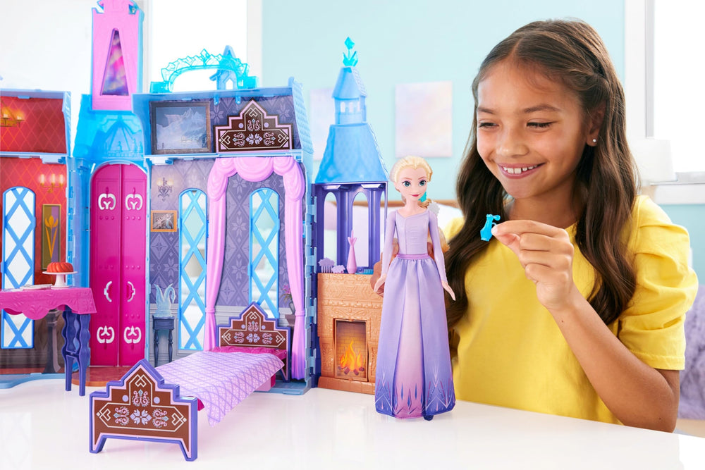 Arendelle Castle bed-vanity area for styling and storage