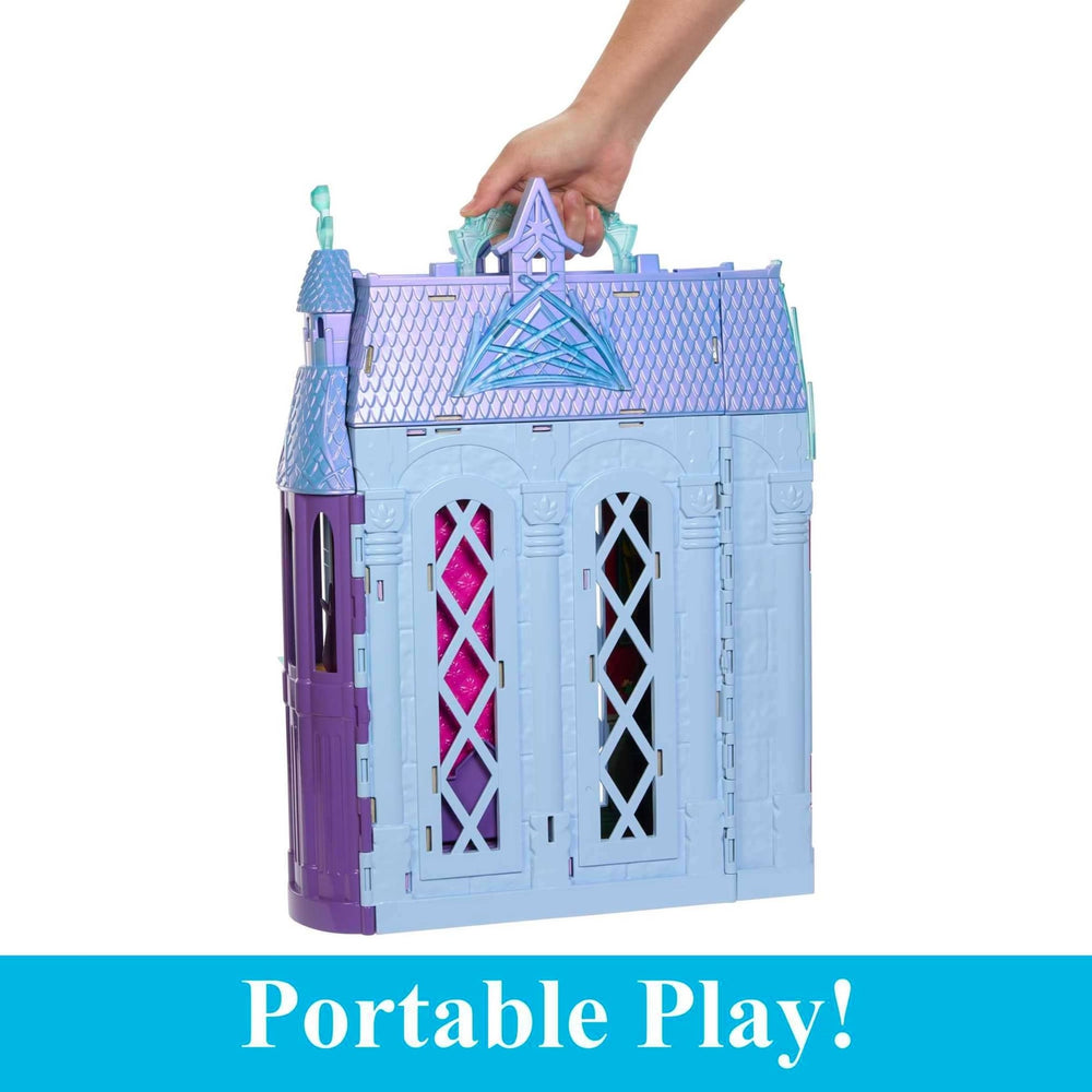 Foldable Arendelle Castle with handle for travel and storage