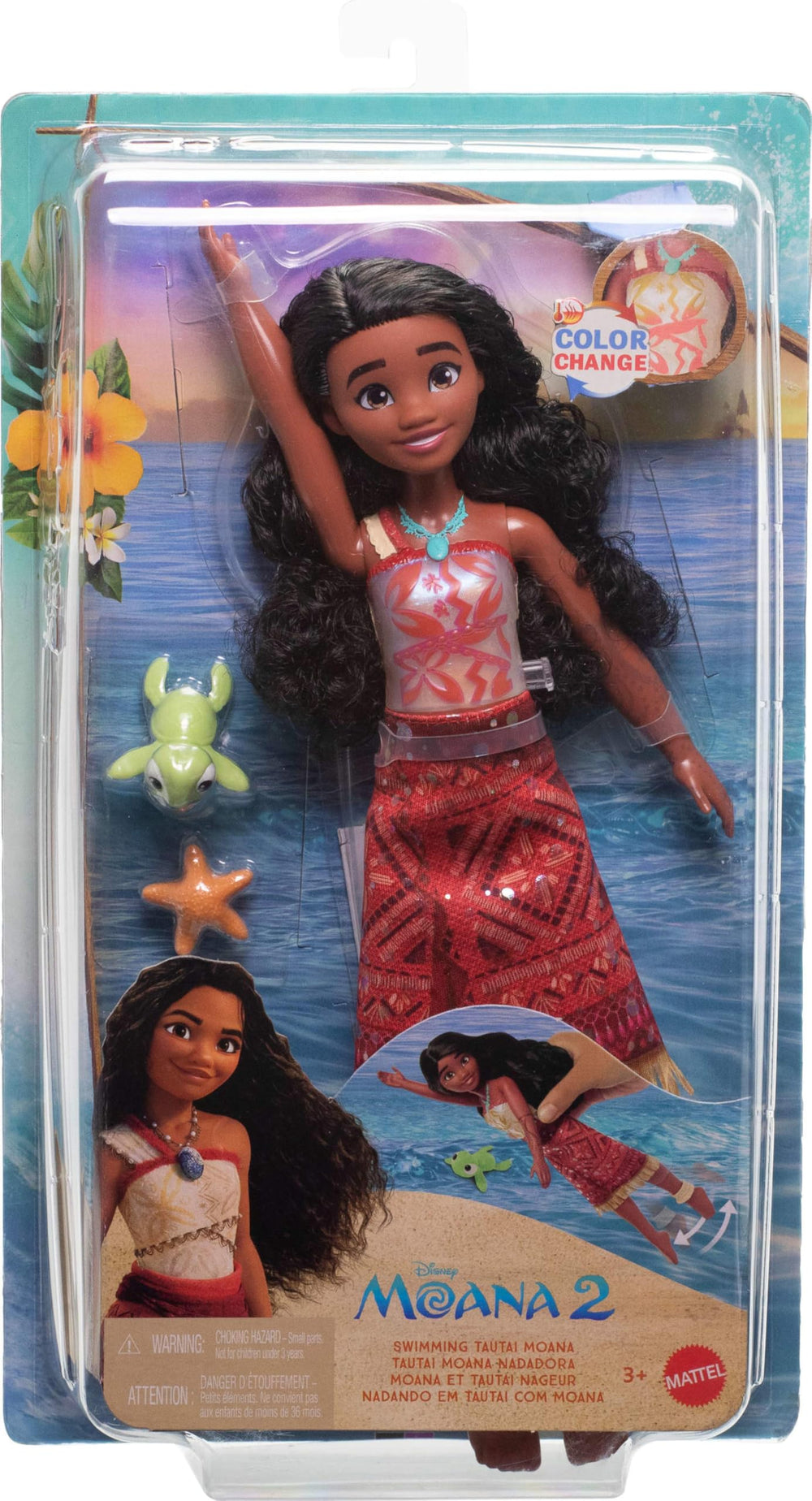 Mattel Disney Moana 2 inspires ocean adventure play with Motunui-inspired setting.