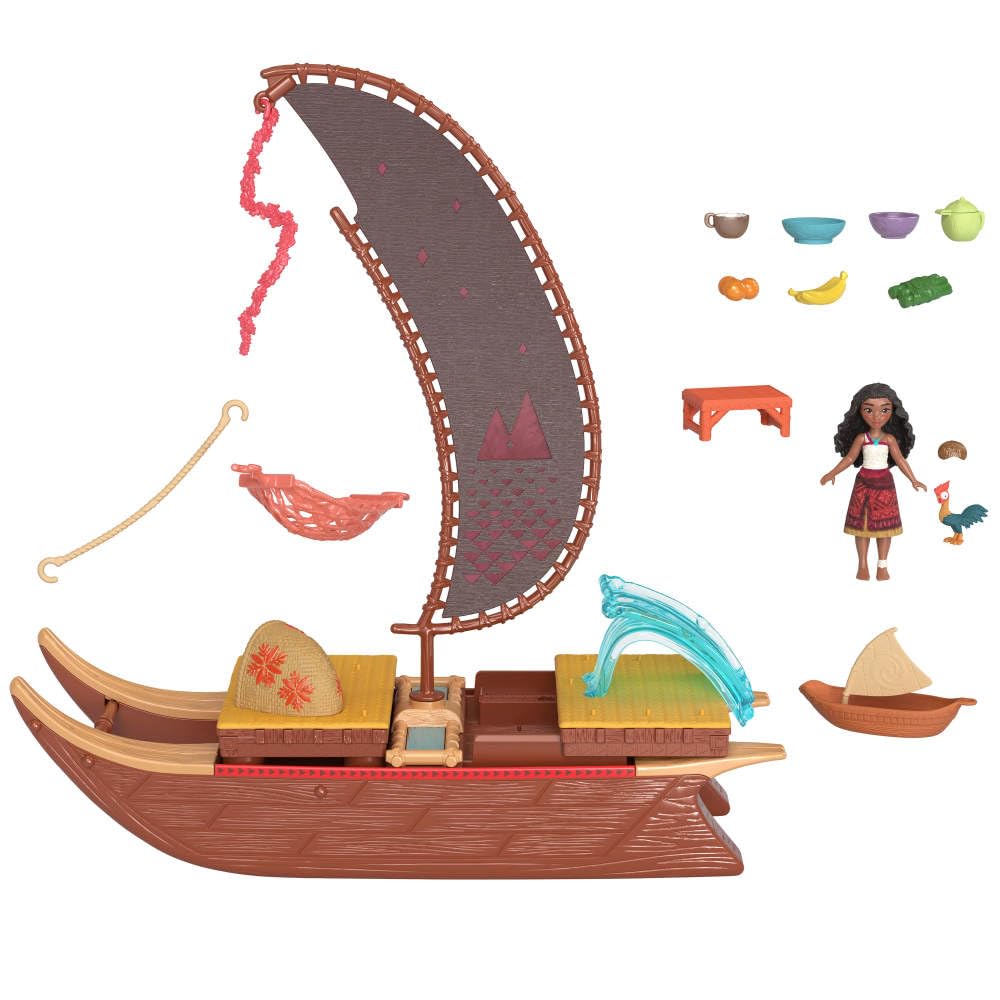Rotating sail and sliding mechanisms enhance voyage-inspired storytelling.