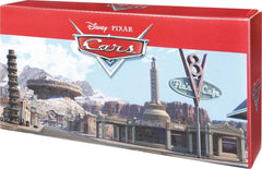 Mattel Cars storytelling pieces include gas pump and welcome sign for interactive play
