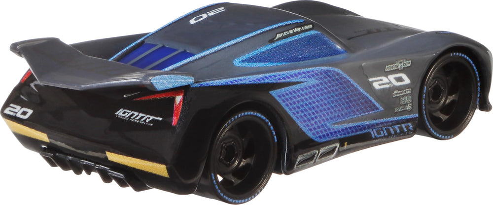 Mattel Disney Pixar Cars Jackson Storm die-cast, packaging-friendly design, gift-ready box.